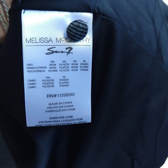 Melissa McCarthy Seven7 Women's Gray Blazer Size L NWT Open Front Notch Collar - Picture 11 of 14